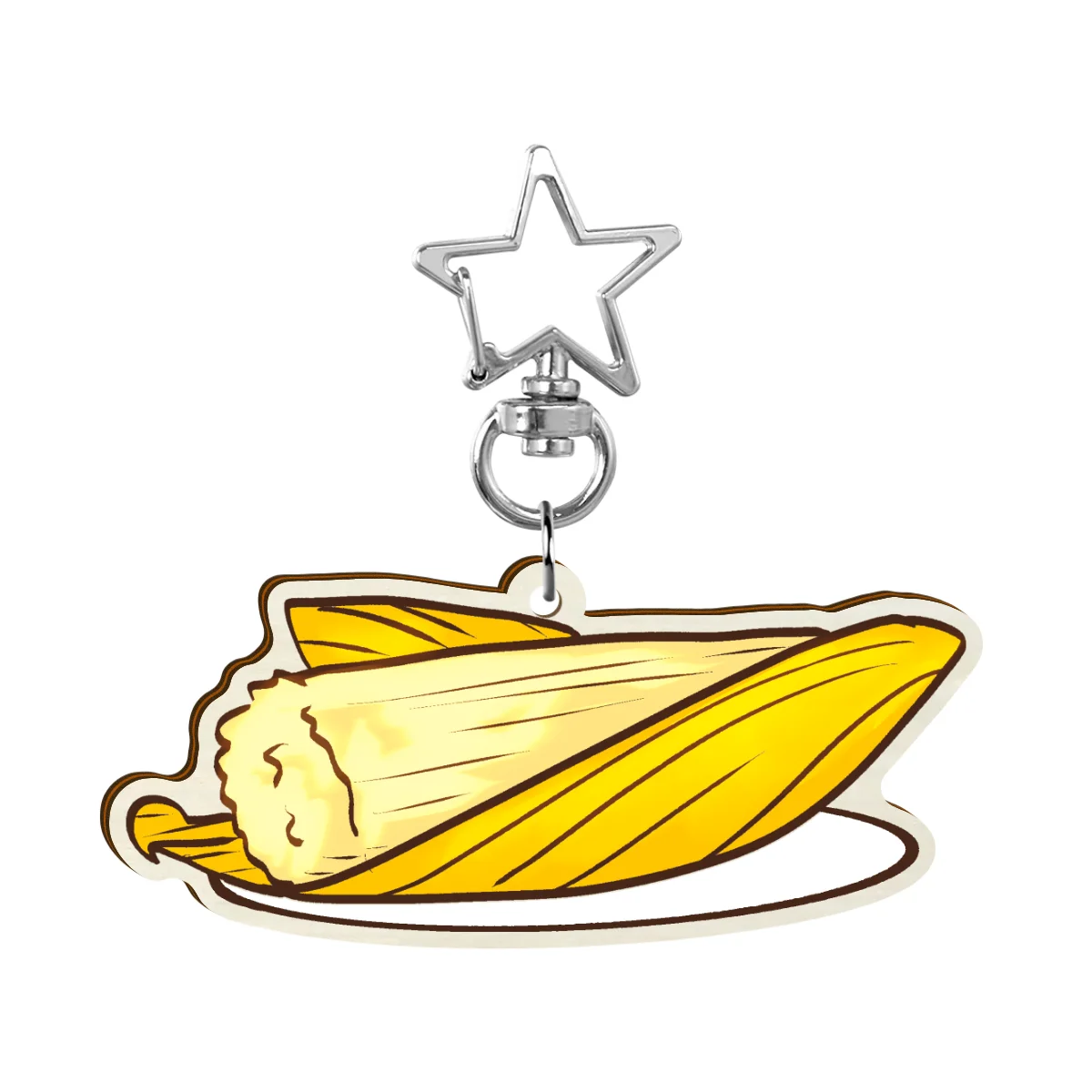 Humita de Maíz (ECUADORIAN FOOD) - Synthetic Whitewood Keychains