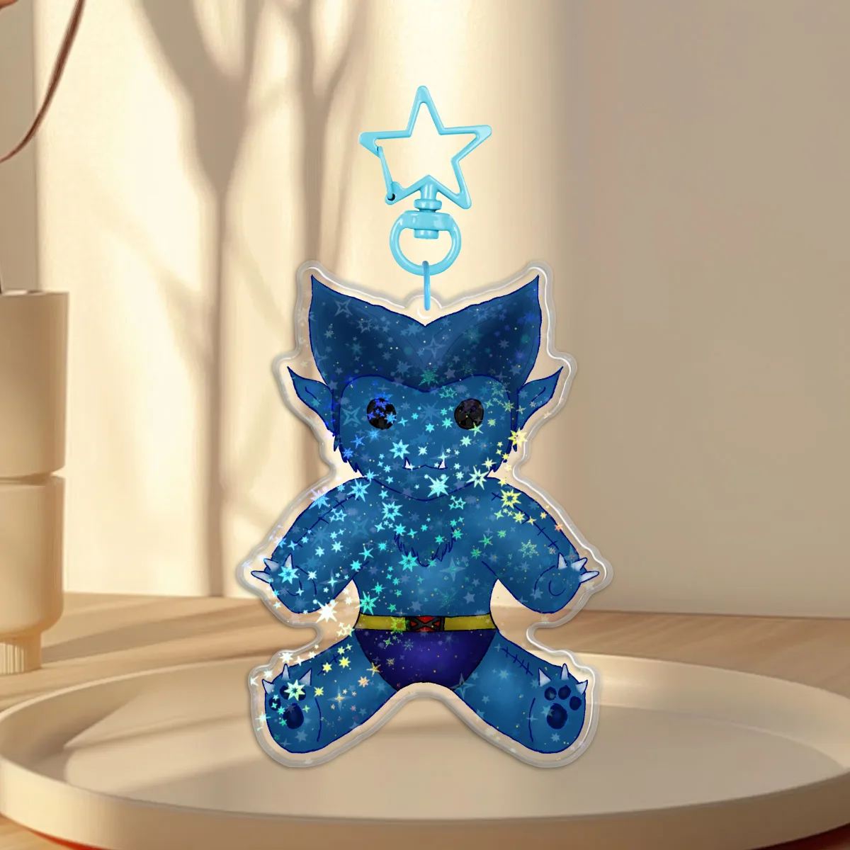 Oh my stars! holo keychain