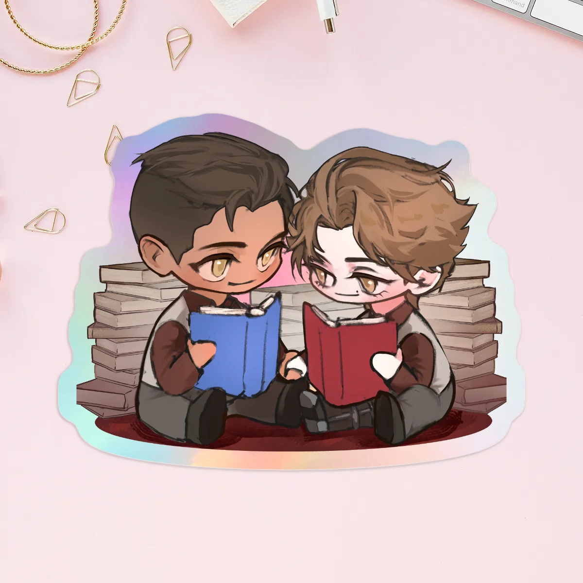 Reading date holographic sticker