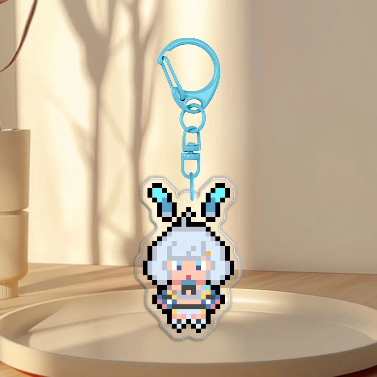 Kuneho Karotkeyk Pixel Keychain