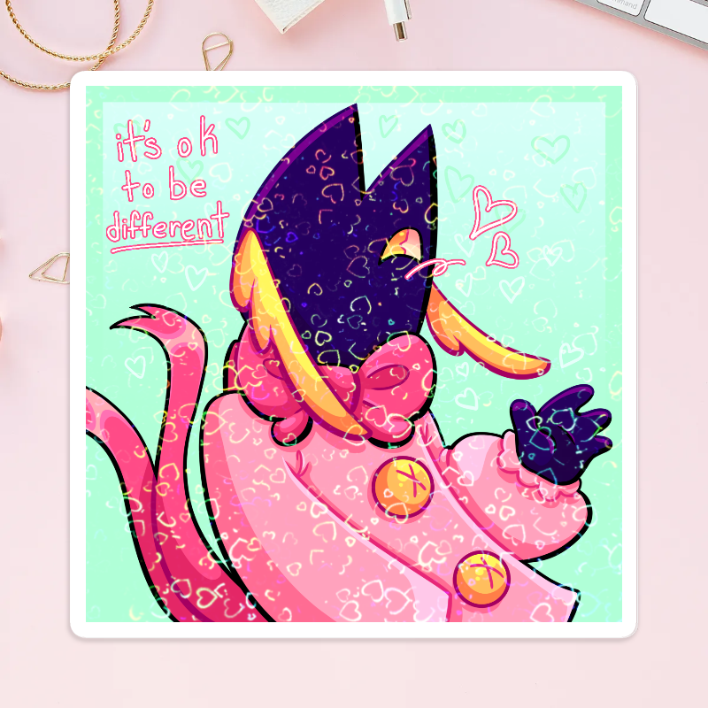 Bell Self Love Sticker “It’s Okay To Be Different”