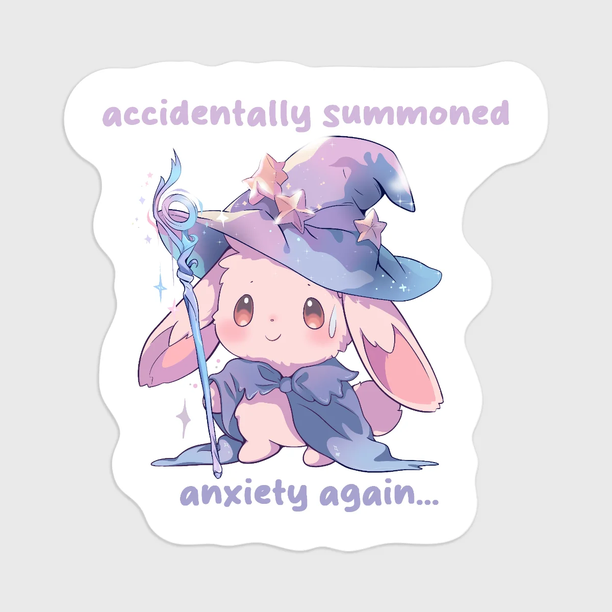 Anxiety Wizard Vinyl Stickers