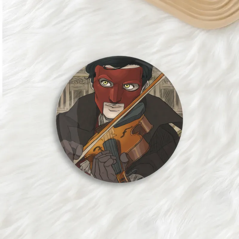 Erik playing violin Round Button Pins