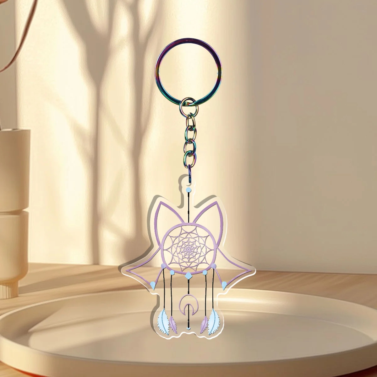 Gligar Dreamcatcher Clear Acrylic Keychains