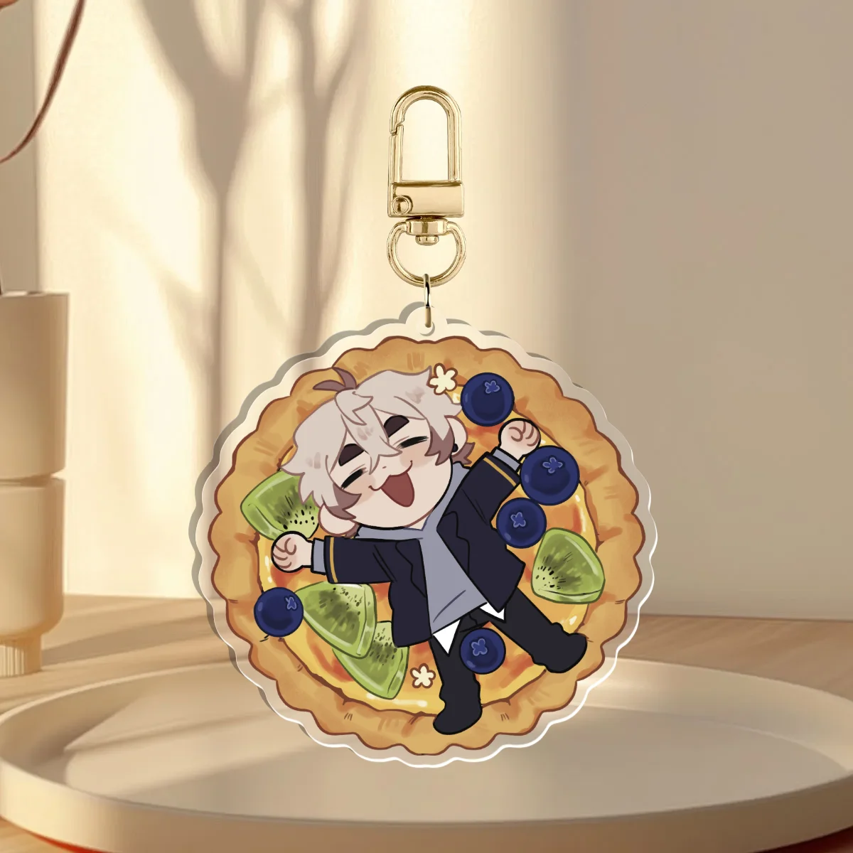 kai fruit tart Clear Acrylic Keychain