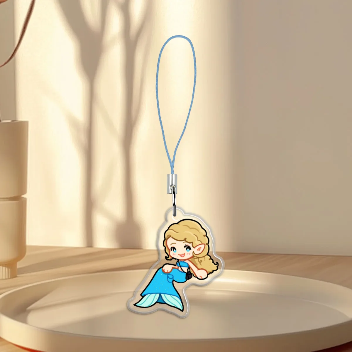 Y2K Water Faerie Epoxy Keychain