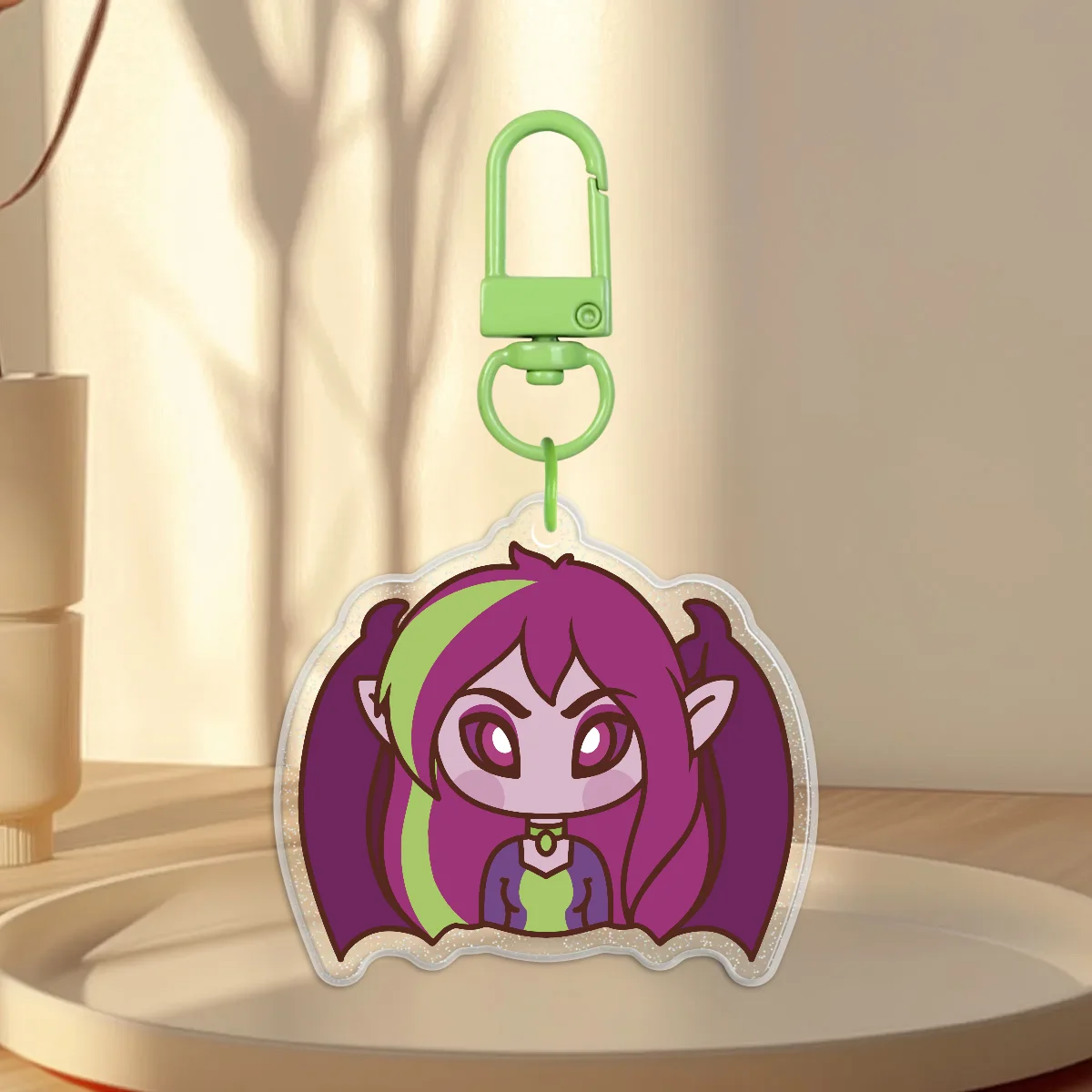 Jhudora Glitter Acrylic Keychain