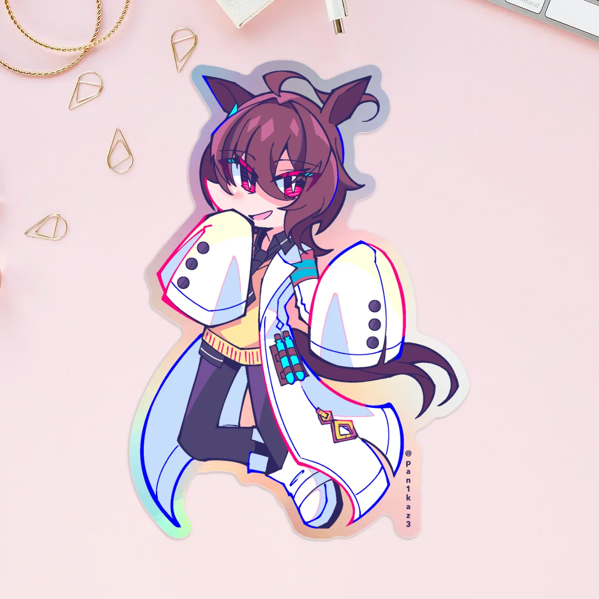 Agnes Tachyon Holographic Stickers