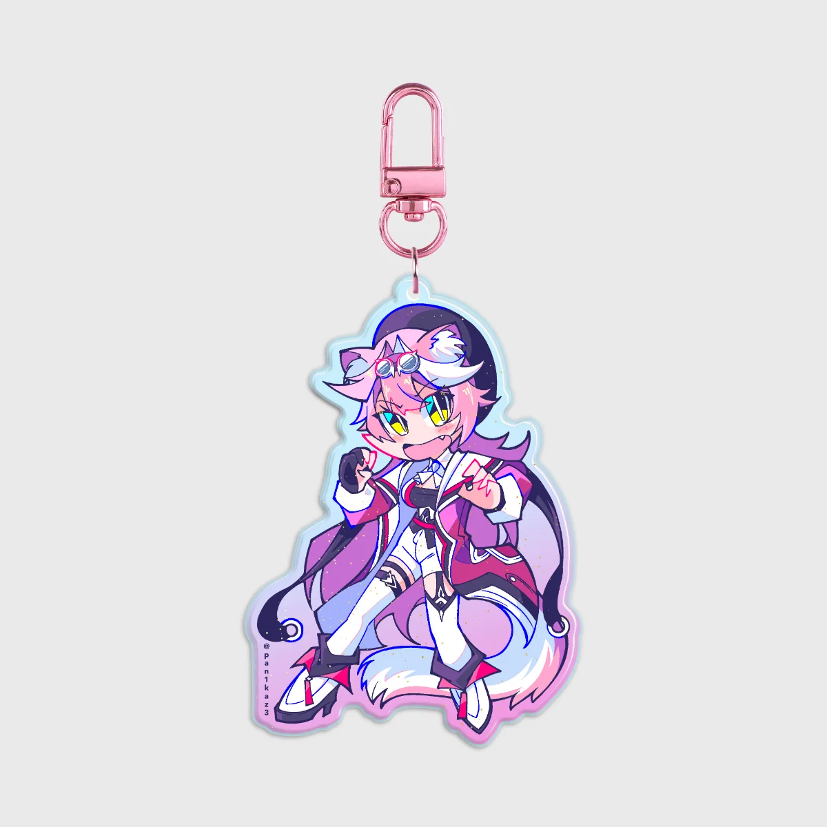 Hololive English Raora Panthera Rainbow Acrylic Keychain