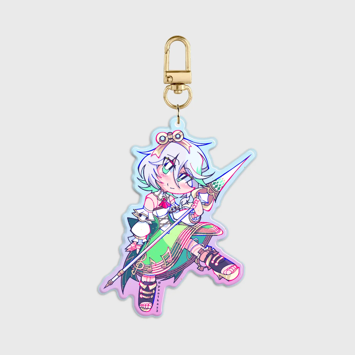 Hololive English Cecilia Immergreen Rainbow Acrylic Keychain