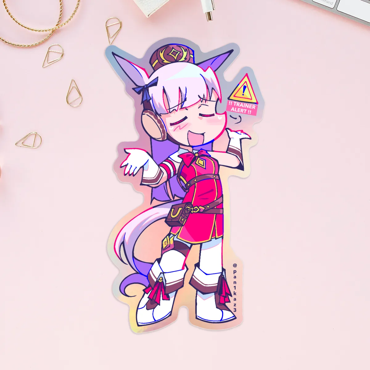 Goldship Holographic Sticker