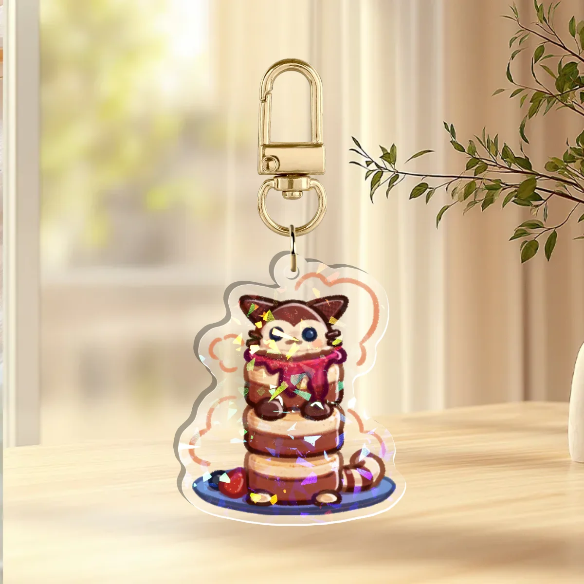 Furret Pancake Keychain 2