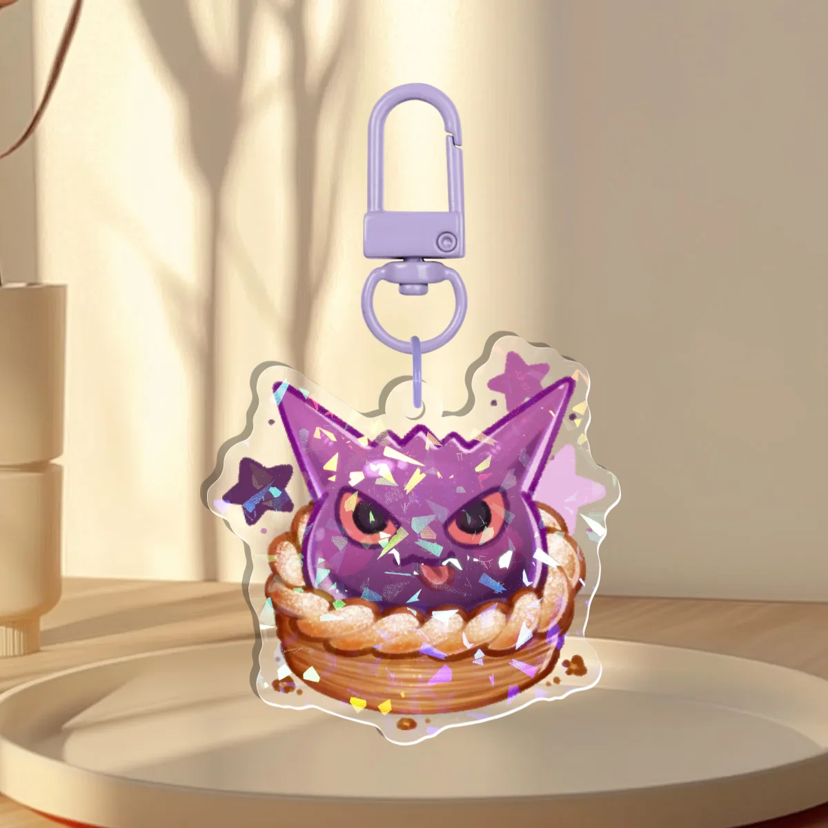Gengar Tart Keychain