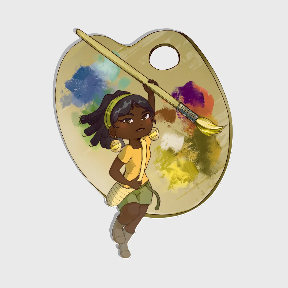 Valentina Ramos Painter Full Bleed Acrylic Pins