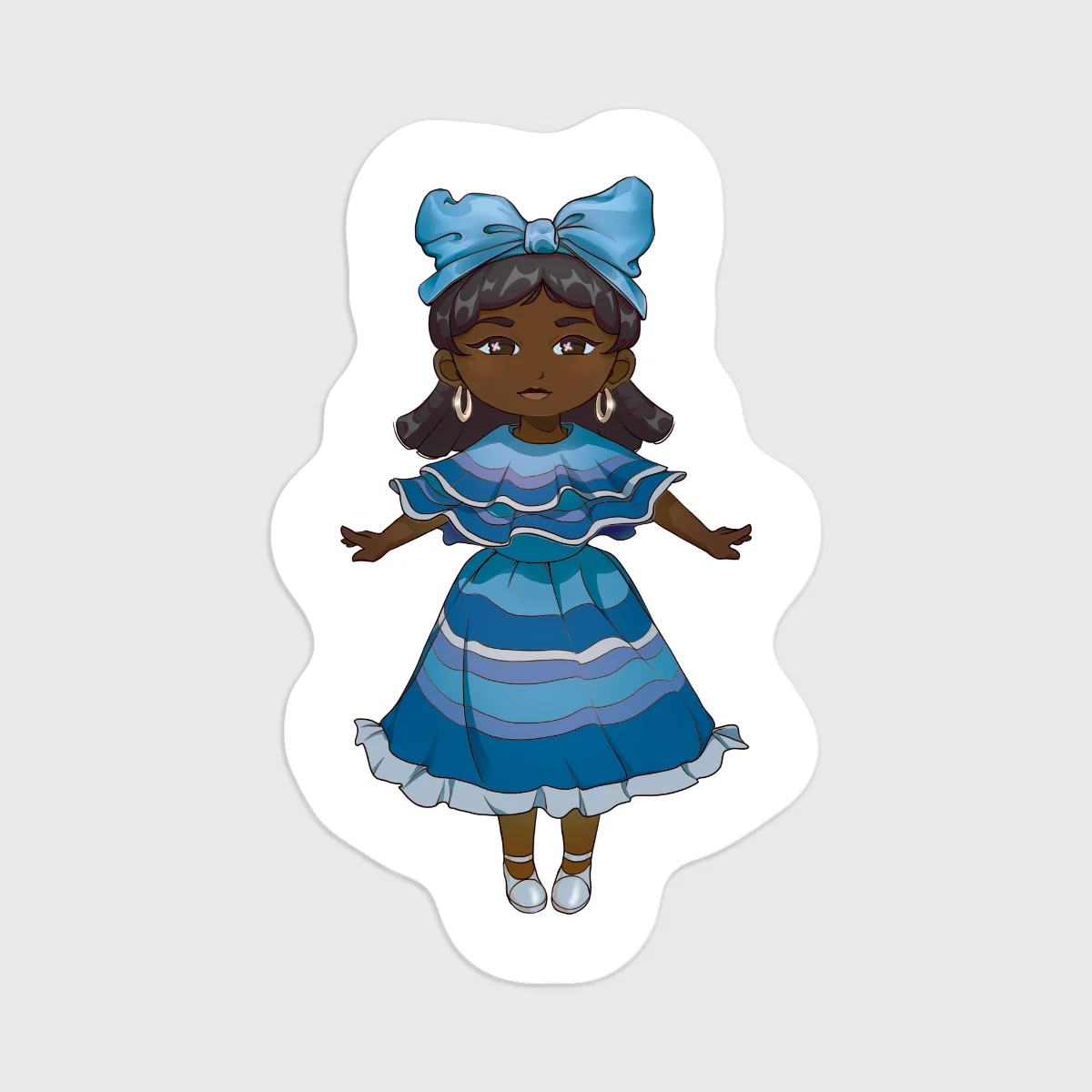 Valentina Ramos Party Dress Vinyl Stickers (5 stickers)