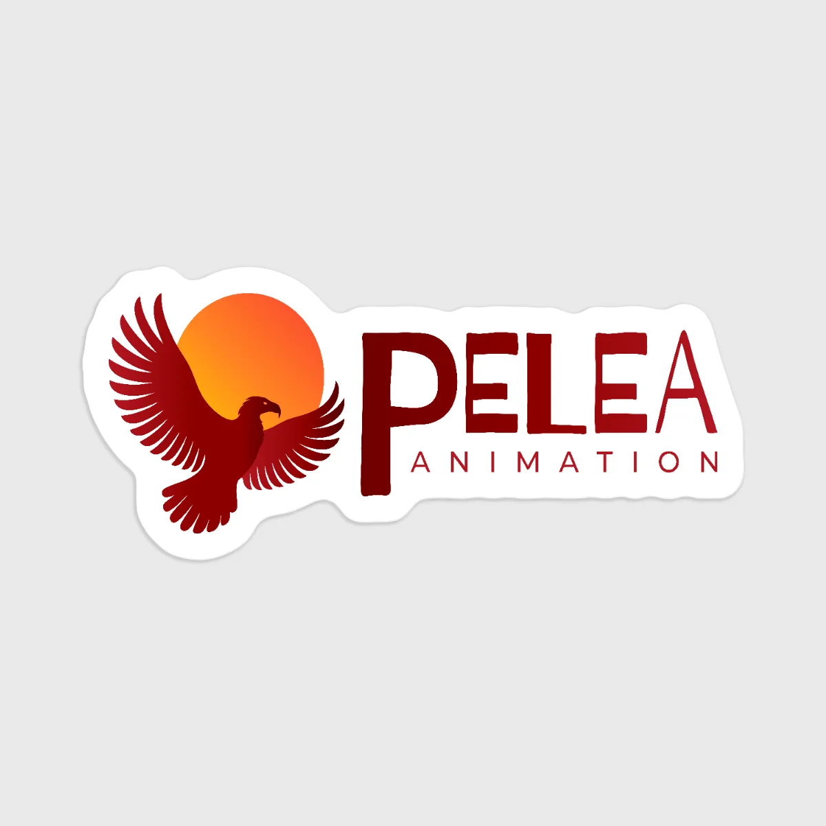 Pelea Animation Studio Logo Vinyl Stickers (5 stickers)