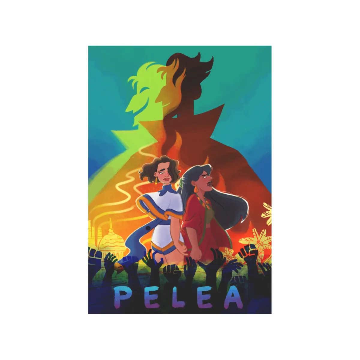 Pelea Original Poster Art Print
