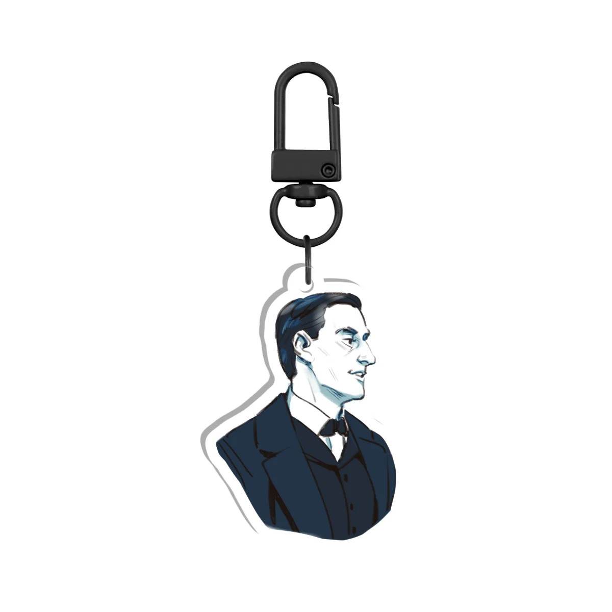 SHERLOCK HOLMES Portrait: Clear Acrylic Keychains