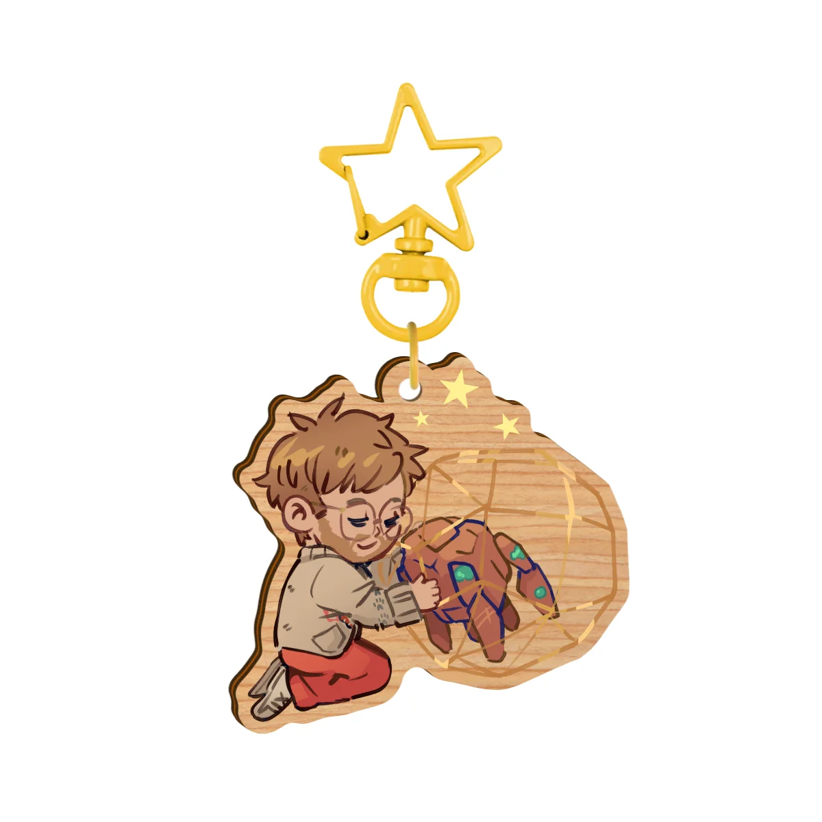 PHM : wooden keychain