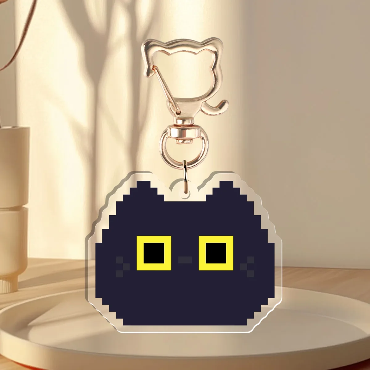Cute Black kitten Pixel cat - Style 6