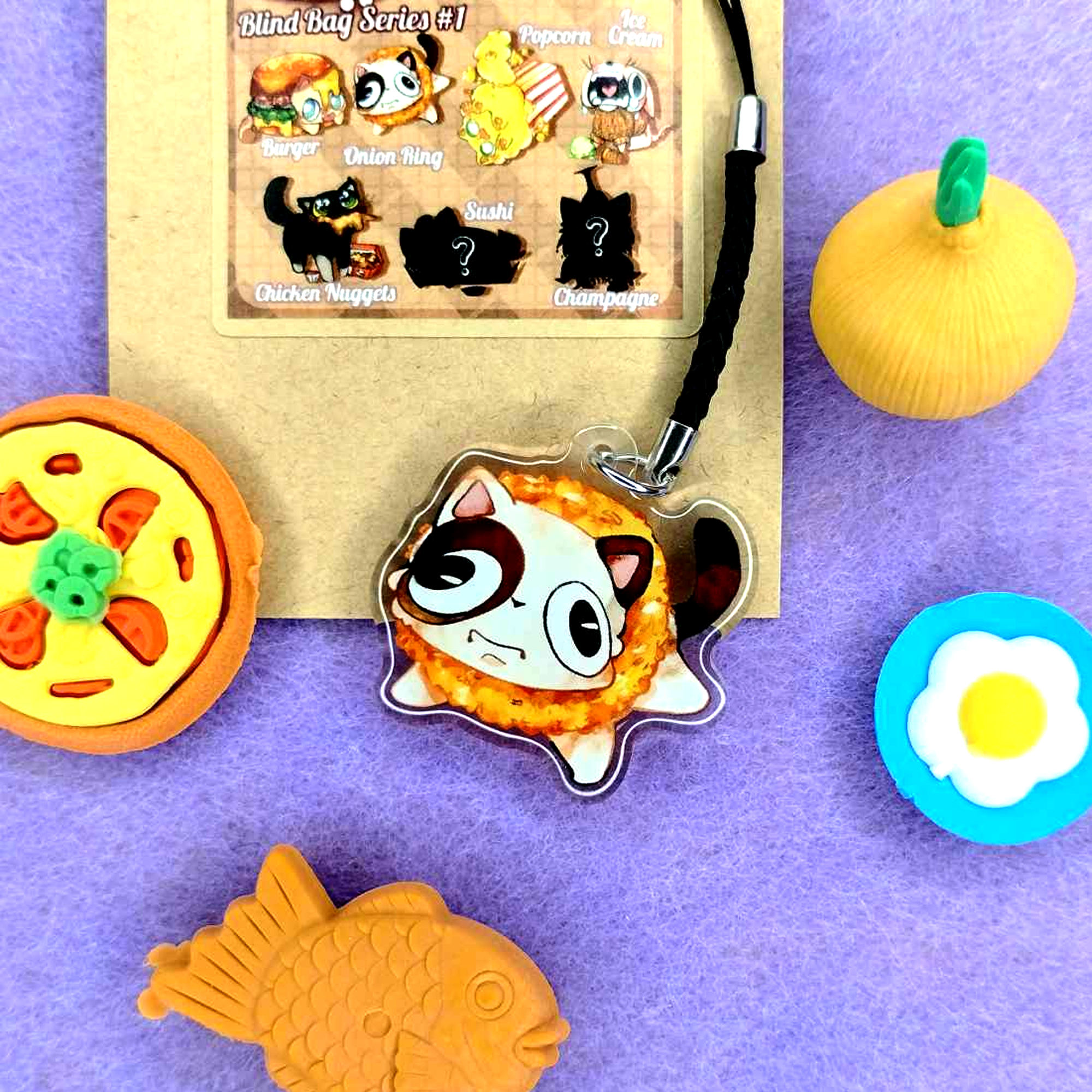 Stuck Onion Ring Cat | The Kitty Banquet Series 1