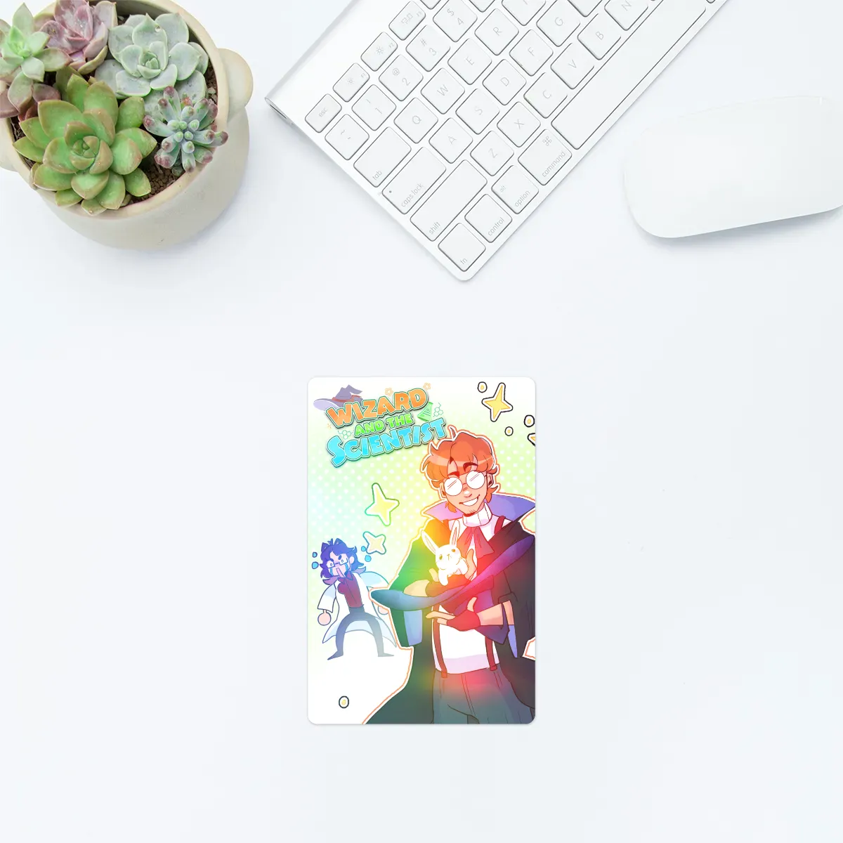 Wizard and the Scientist Mini Holographic Cards