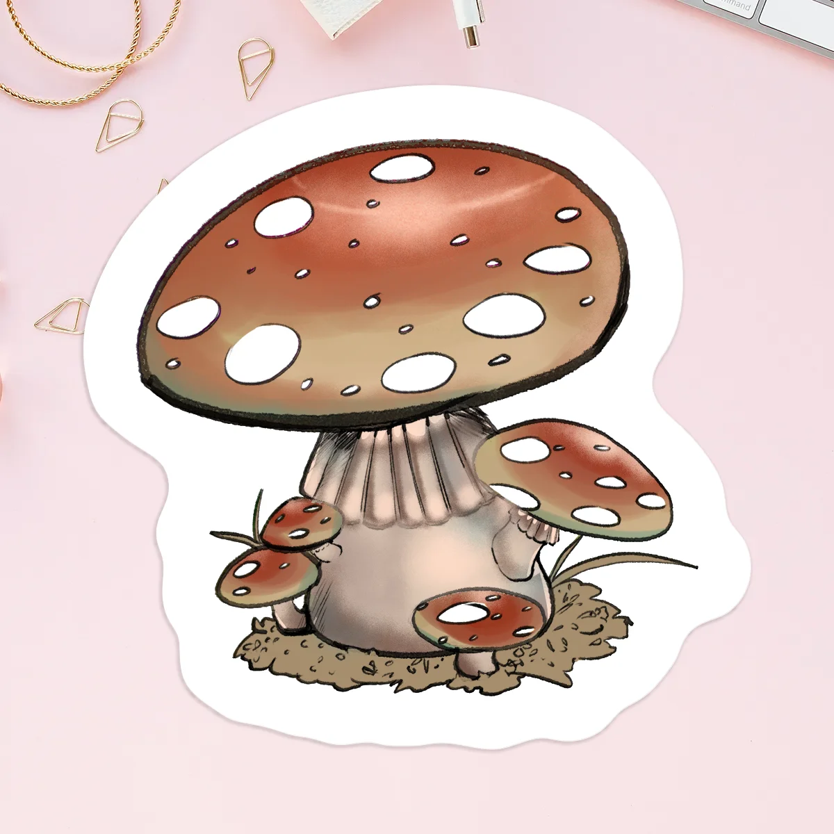 Amanita Mushroom Vinyl Stickers
