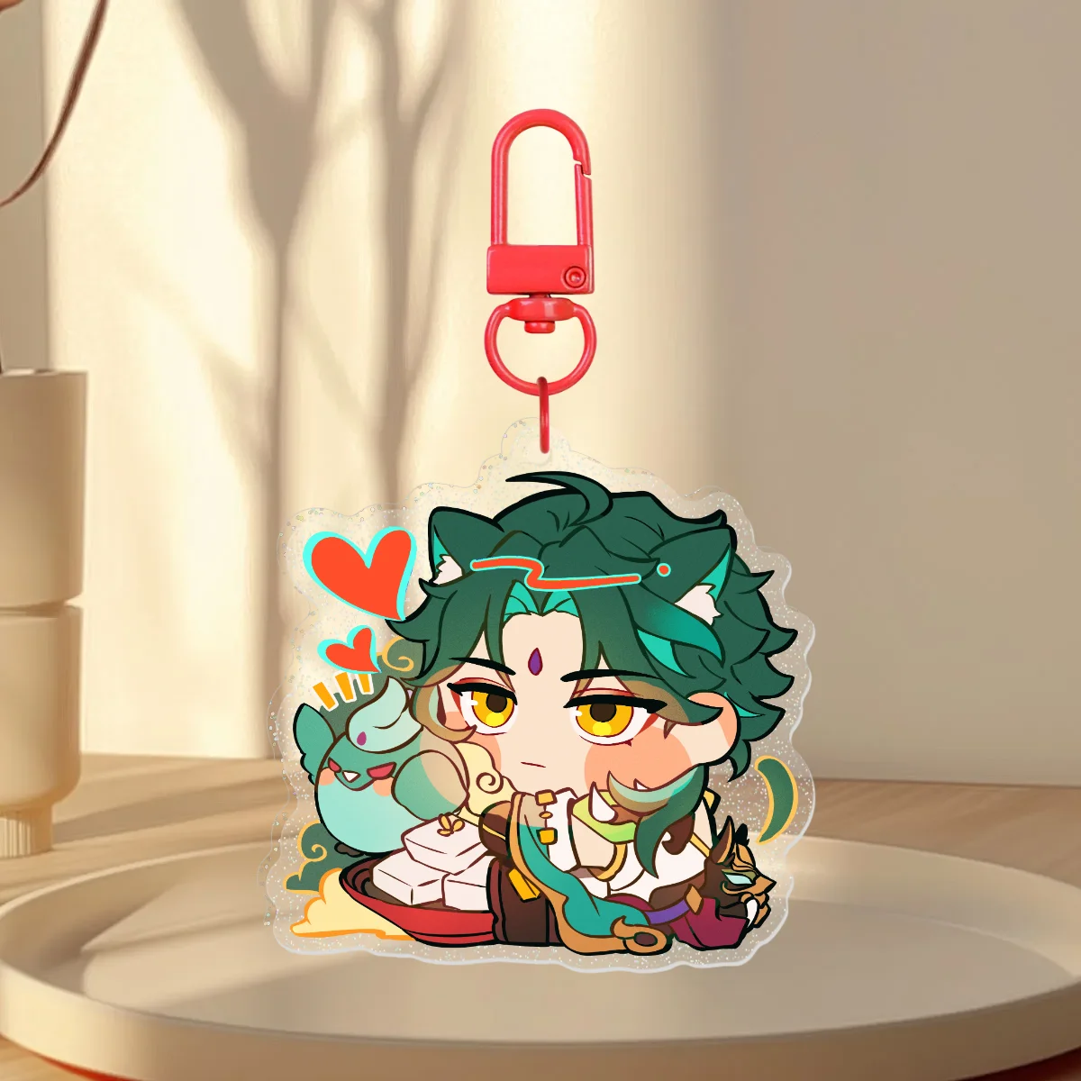 [GENSHIN SERIES] Xiao Glitter Acrylic Keychain