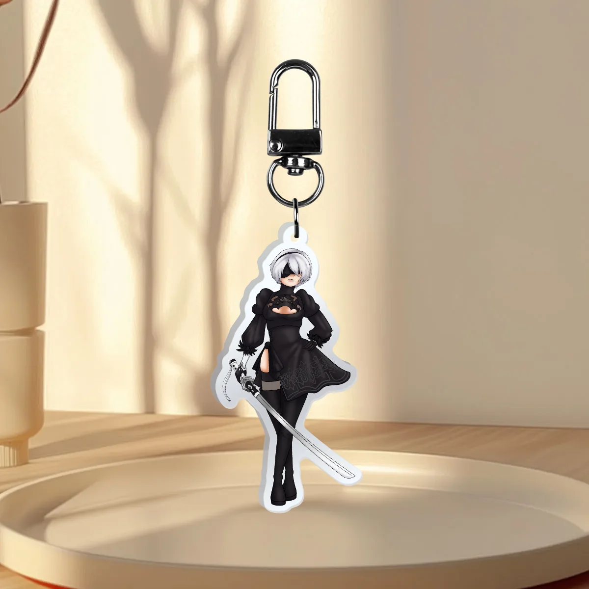 NieR Automata - 2B Mirror Keychain