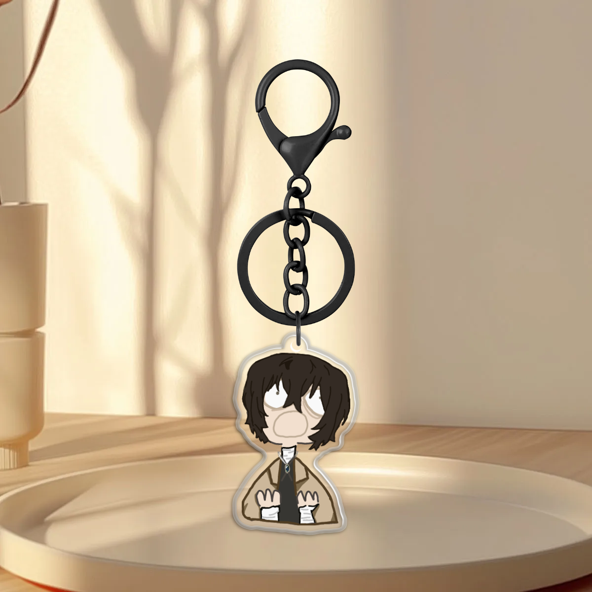 Osamu Dazai Epoxy Keychain