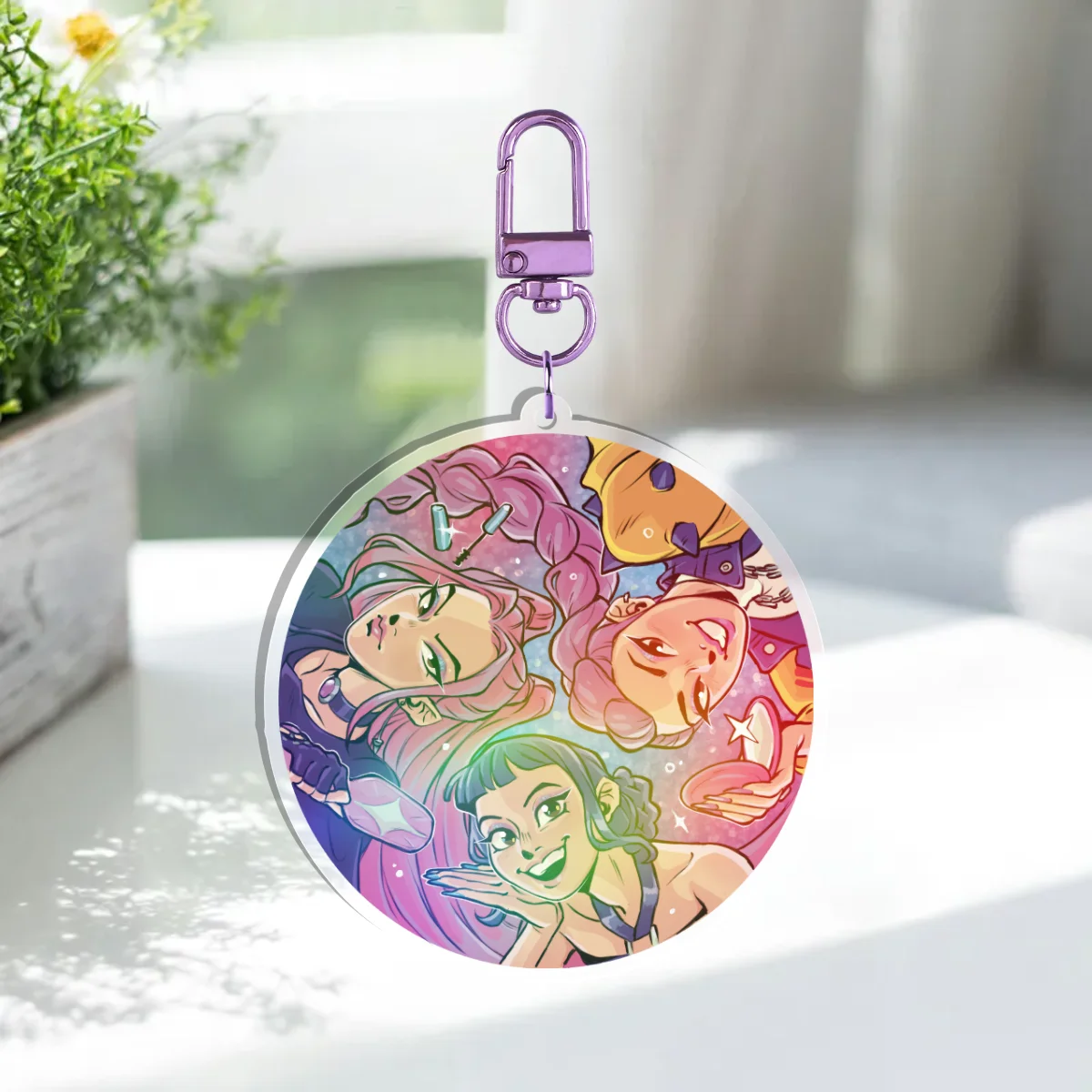 Hunters Iridescent Acrylic Keychain