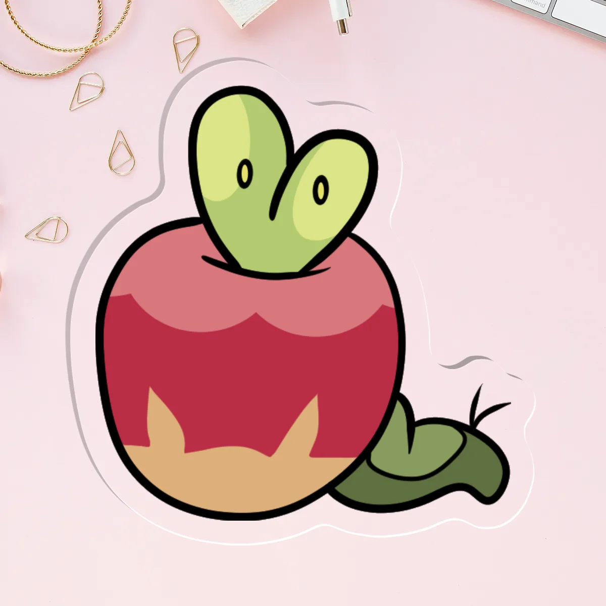 Applin Clear Acrylic Pins