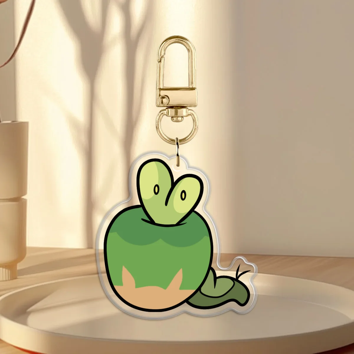 Shiny Aplin Epoxy Keychain
