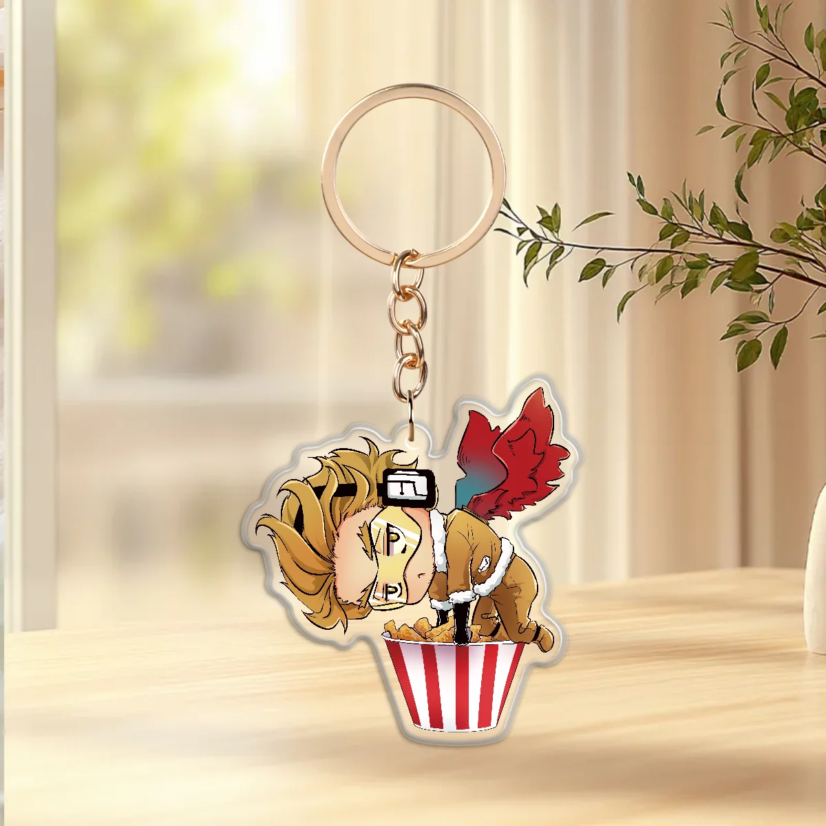 [BNHA] Chibi Hawks With Chicken Keychain
