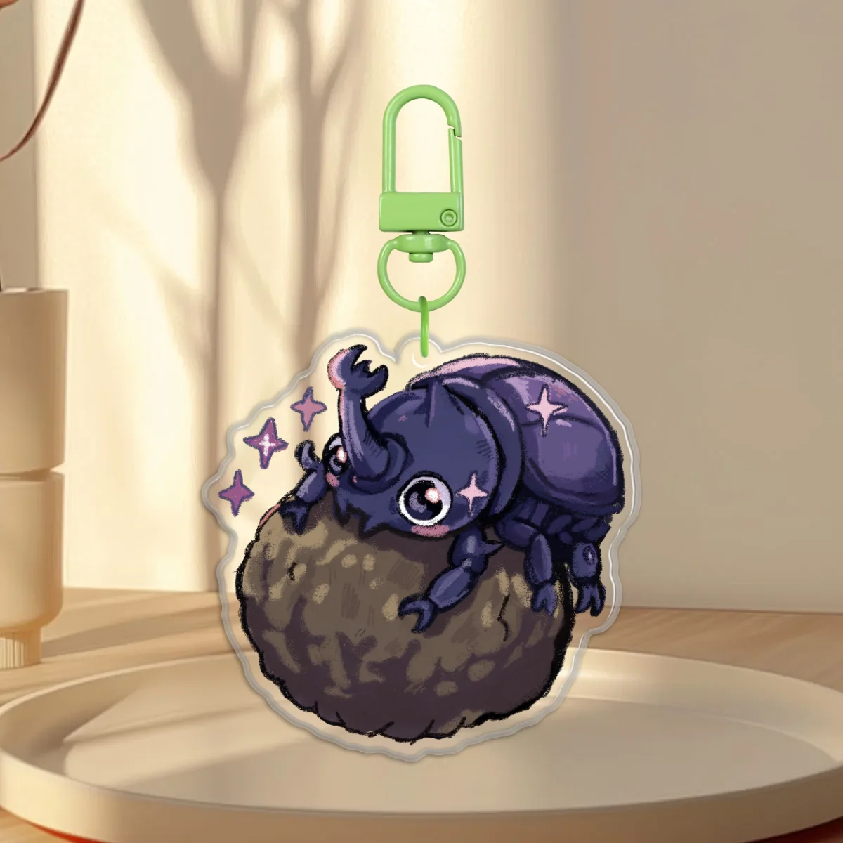 🪲Rhino Beetle Acrylic Keychain🪲