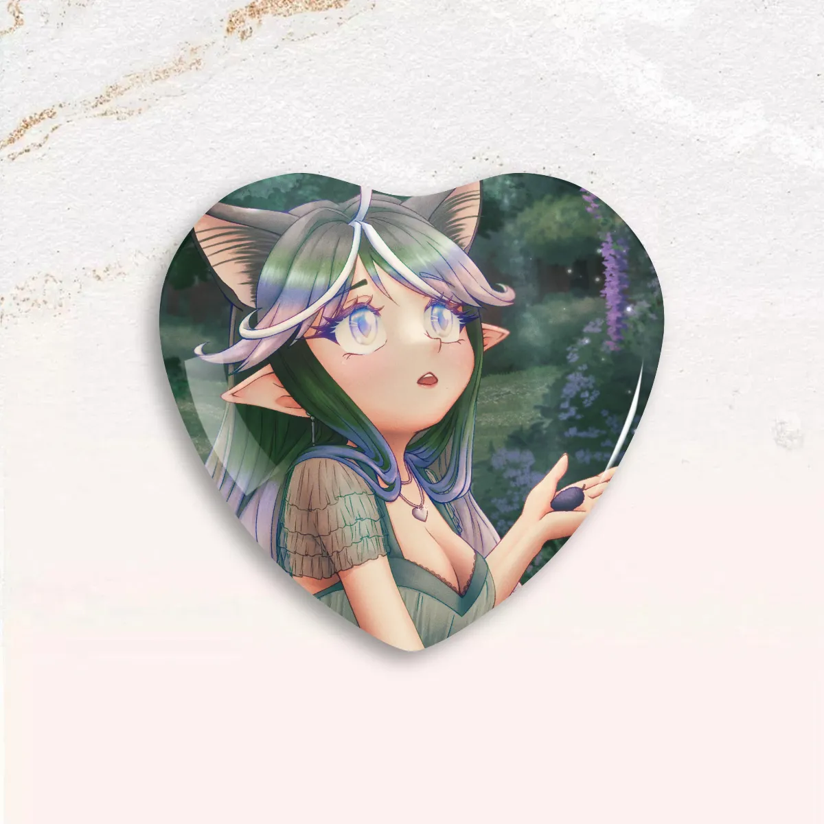 Is This A Mulberry Heart Shaped Badge