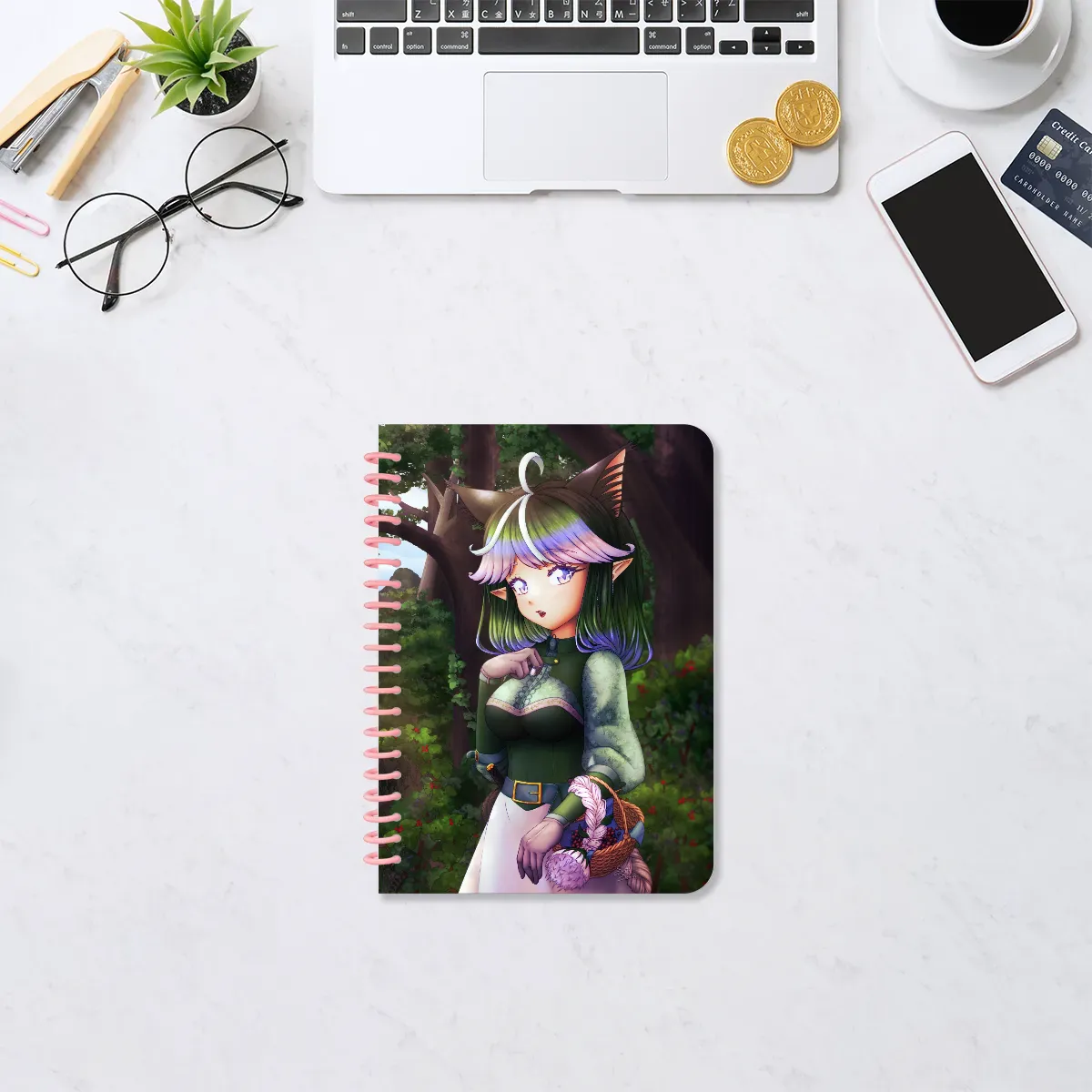 Berry Picking Smart Ring Binder Notebook