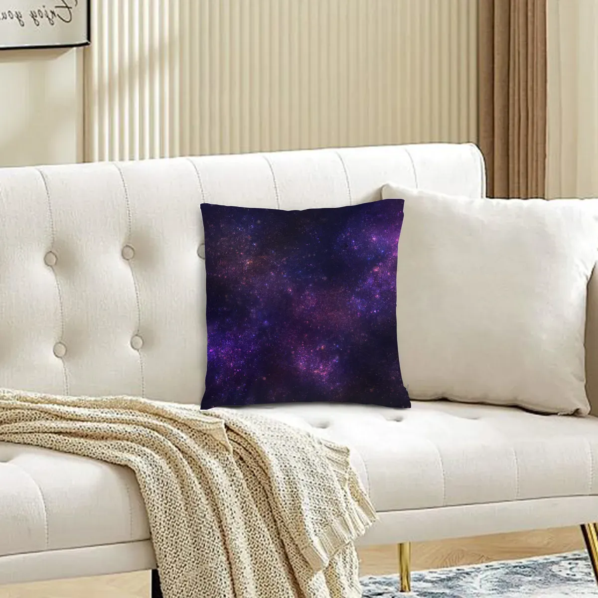 Starry Square Pillow Cover