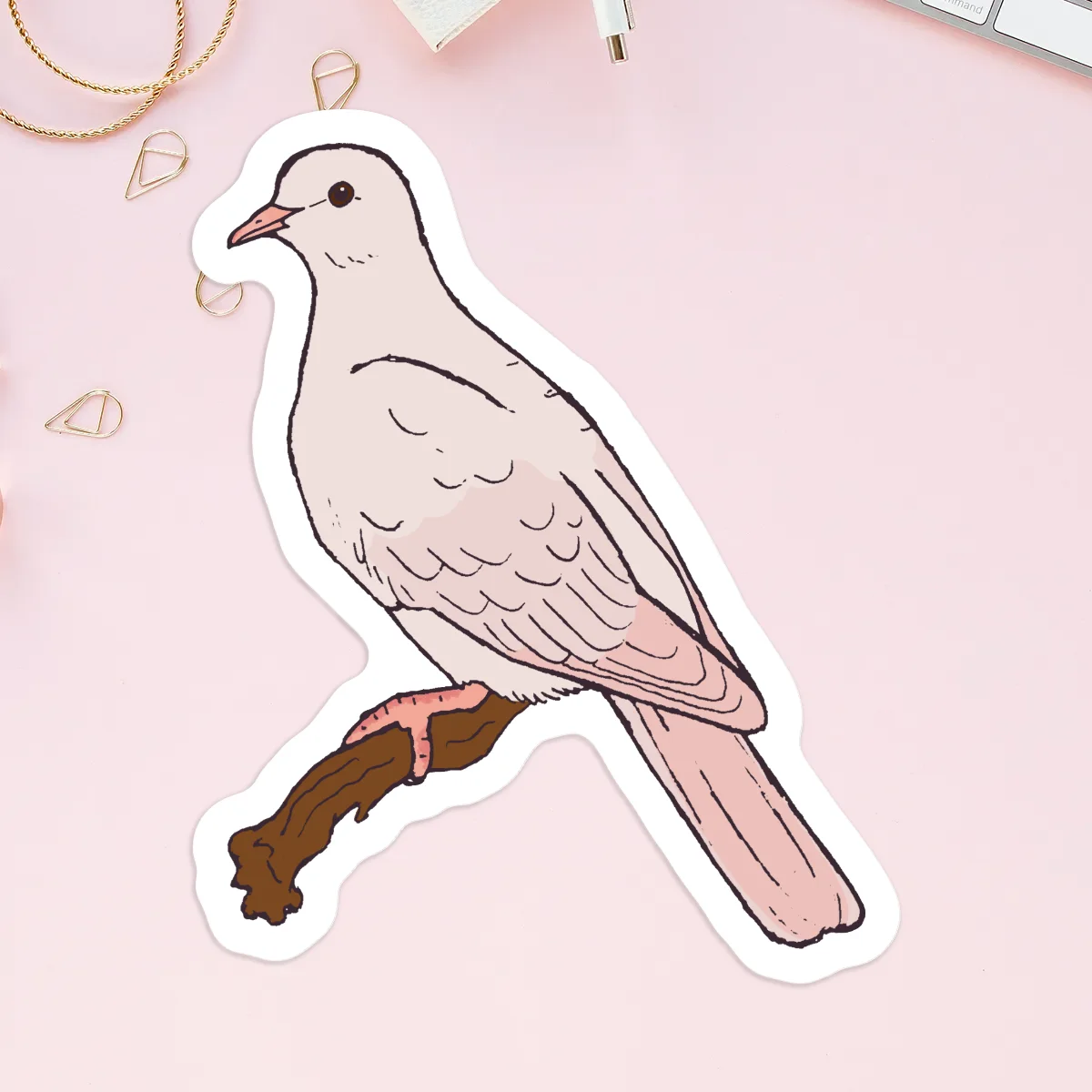 Strawberry Dove Stickers