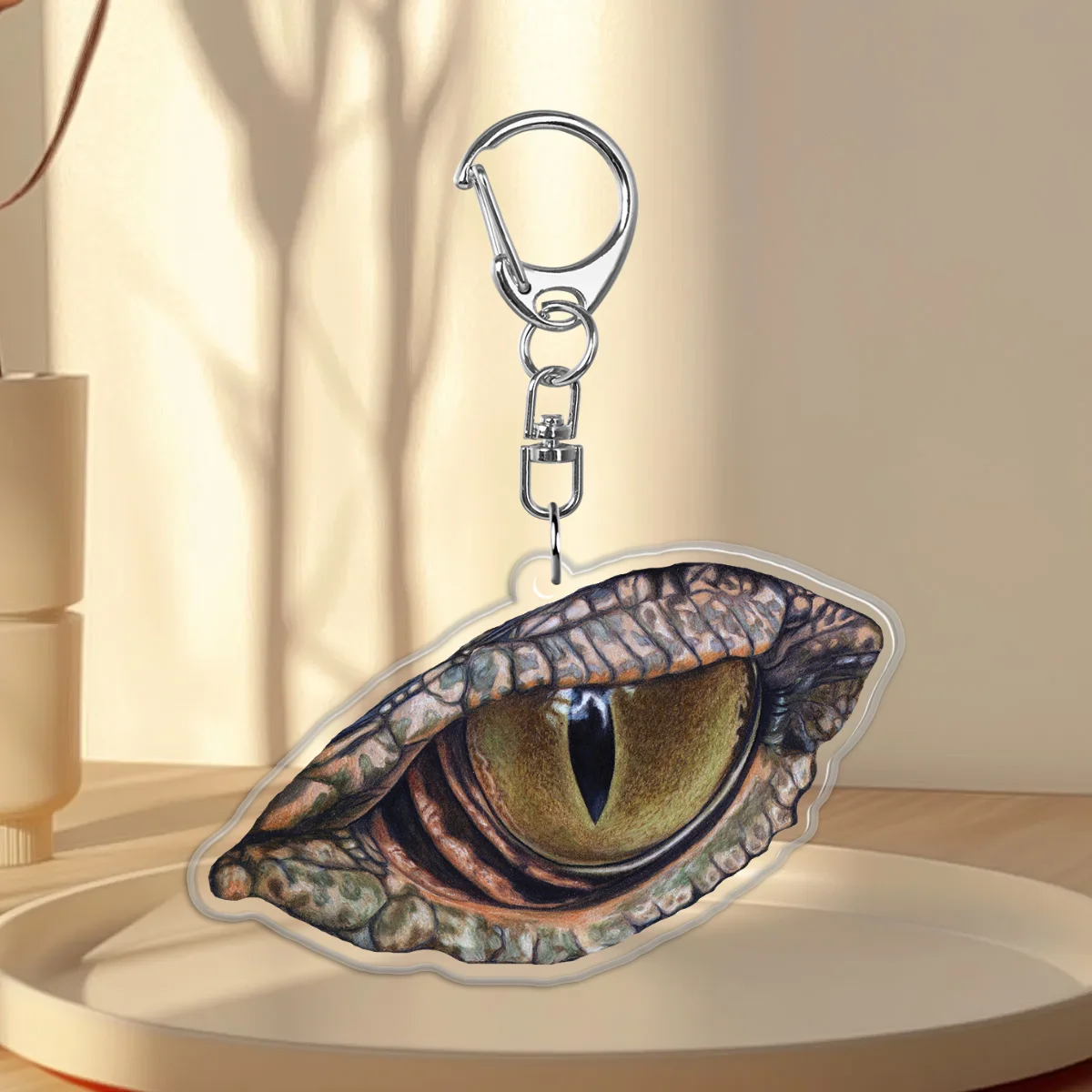 Eye of the Swamp (Alligator Eye) Clear Acrylic Keychains