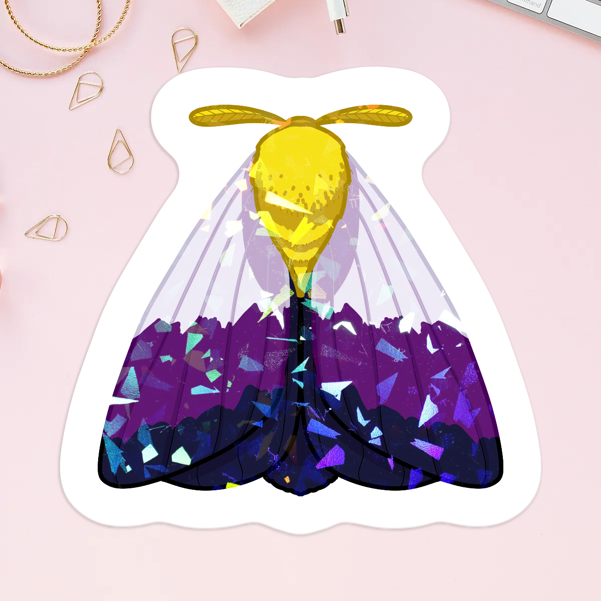 Non-binary moth Stickers