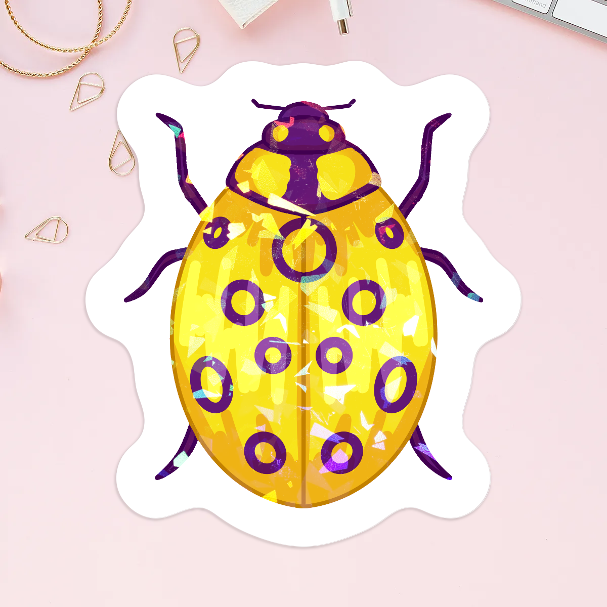Intersex ladybug Stickers