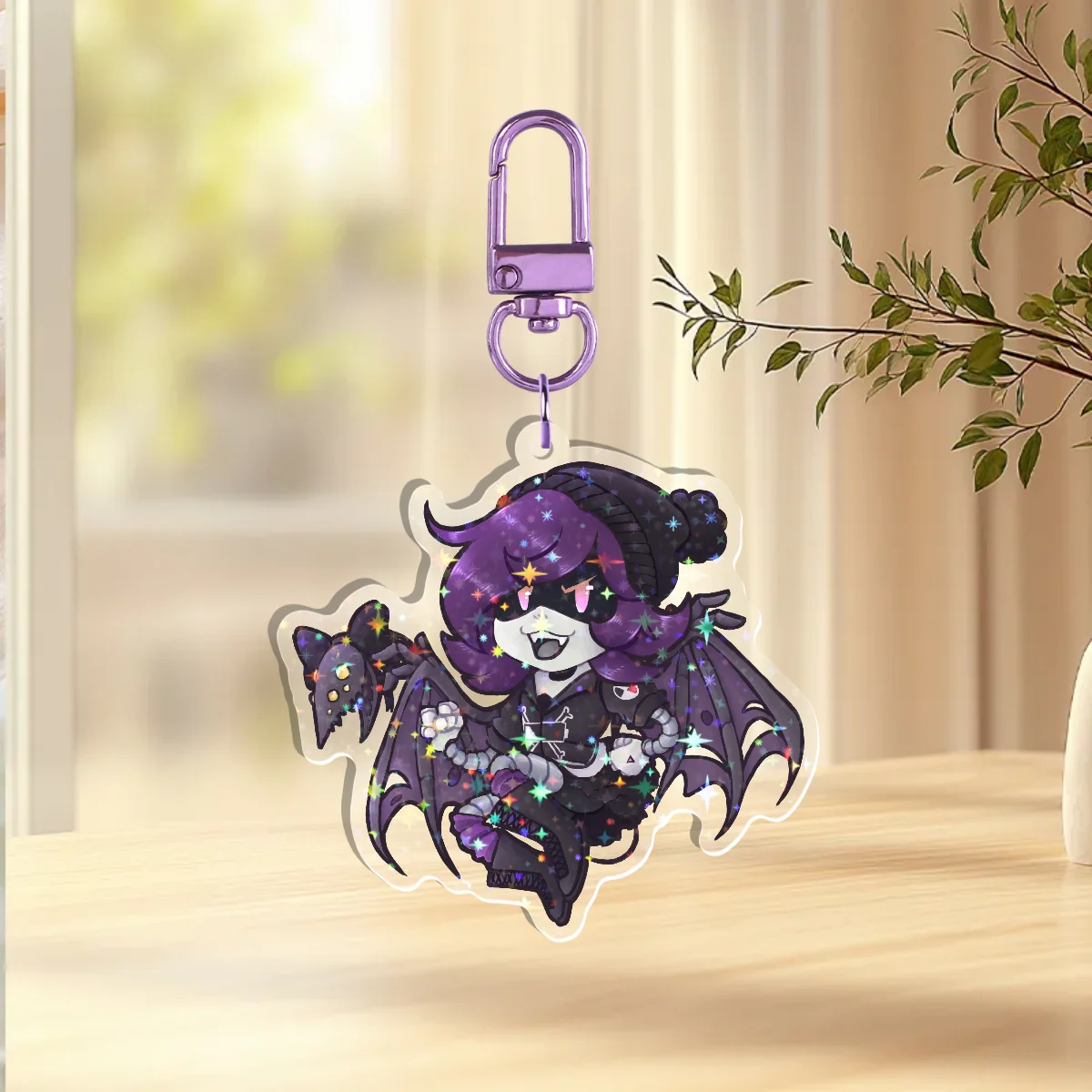 Murder Drones Uzi Holographic Acrylic Keychain