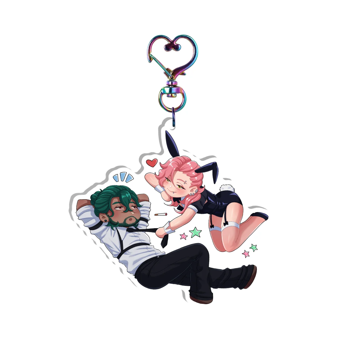 Kojiro & Kaoru AU Clear Acrylic Keychain