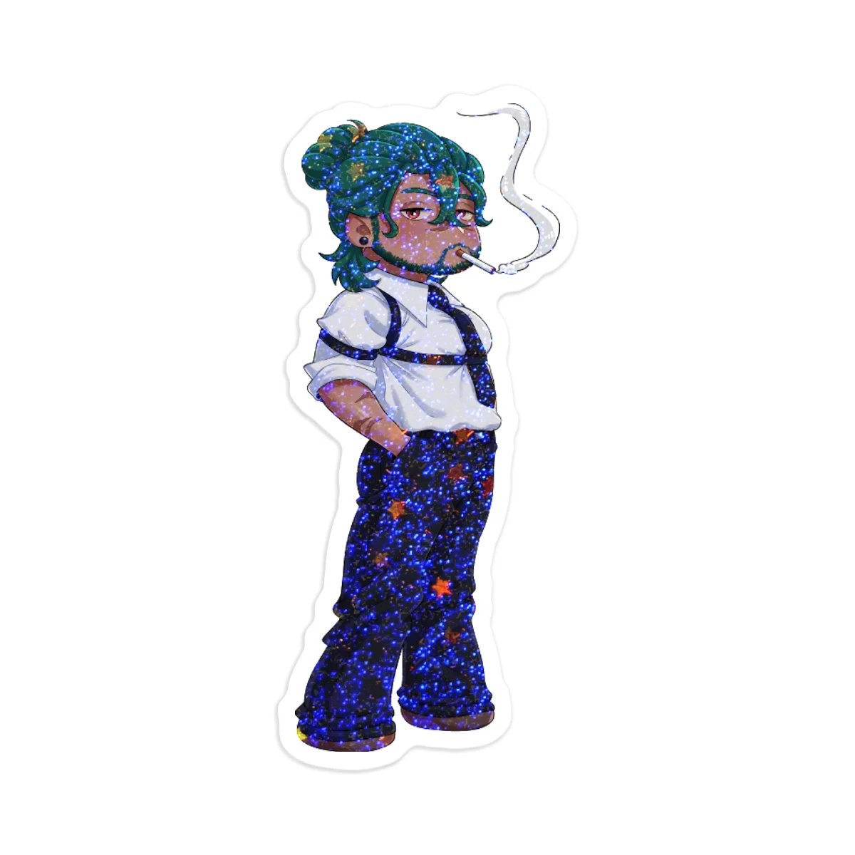 Kojiro AU Holographic Stickers