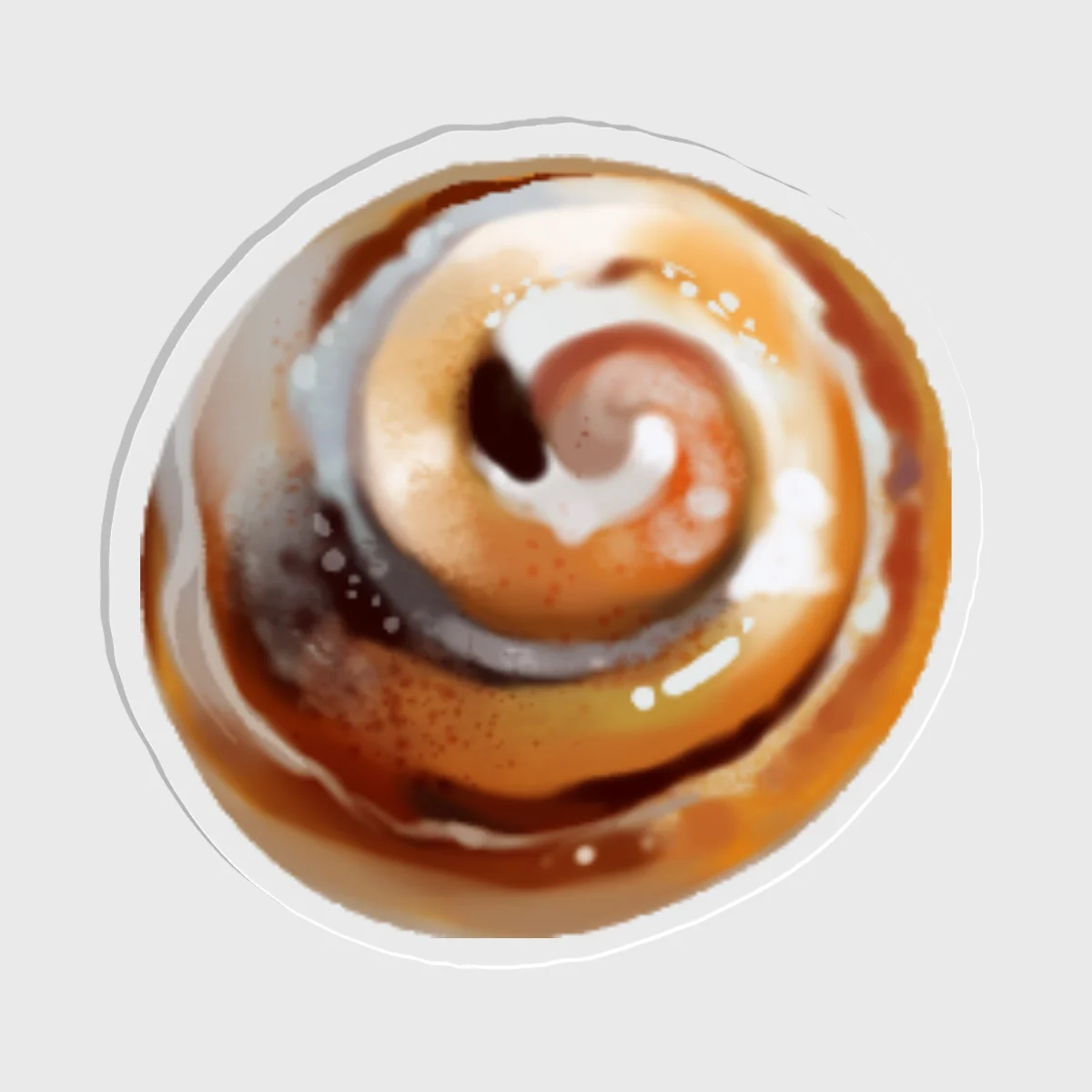 Cinnamon Bun Magnet