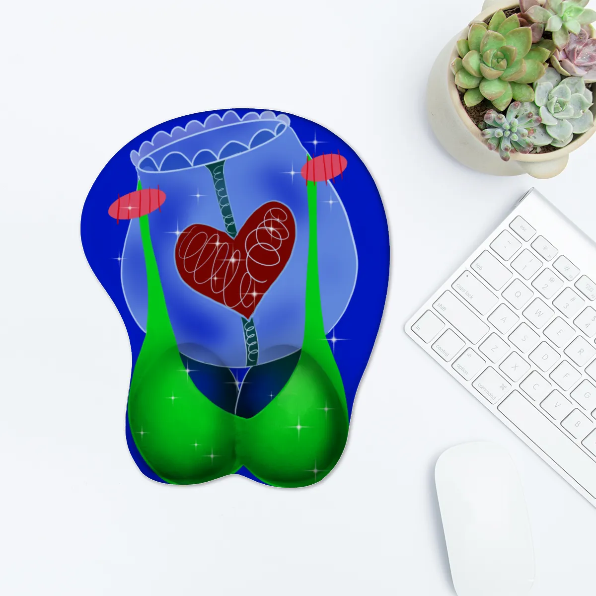 Lovely Rotifer | 3D Mouse Pad With Wrist Support