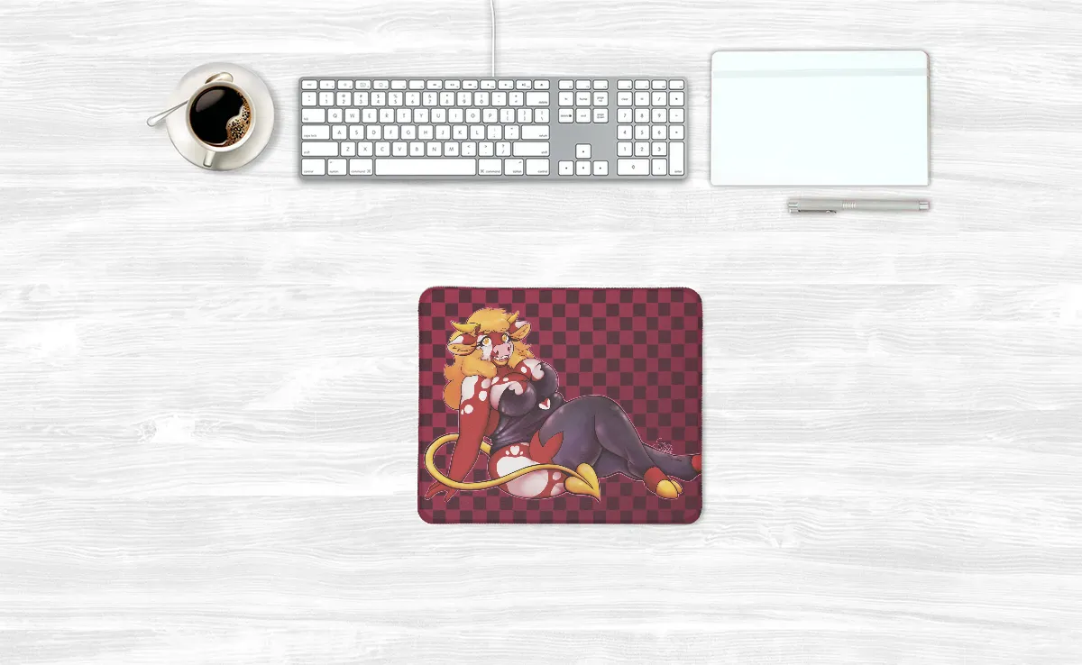Golden Calf Cow Mouse Pads