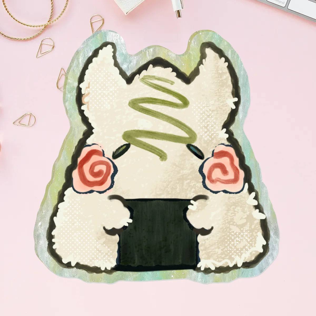 Onigiri Bloop Acrylic Pin