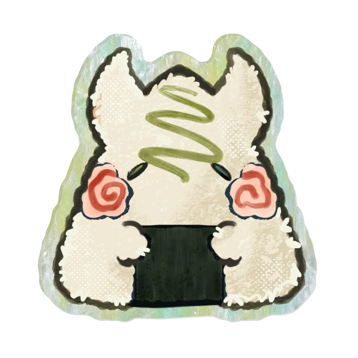 Onigiri Bloop Acrylic Pin 4